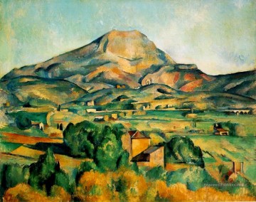 Mont Sainte Victoire 1895 Paysage de Paul Cézanne Peinture à l'huile